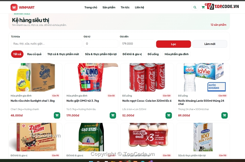 bán hàng online,bán website,website siêu thị